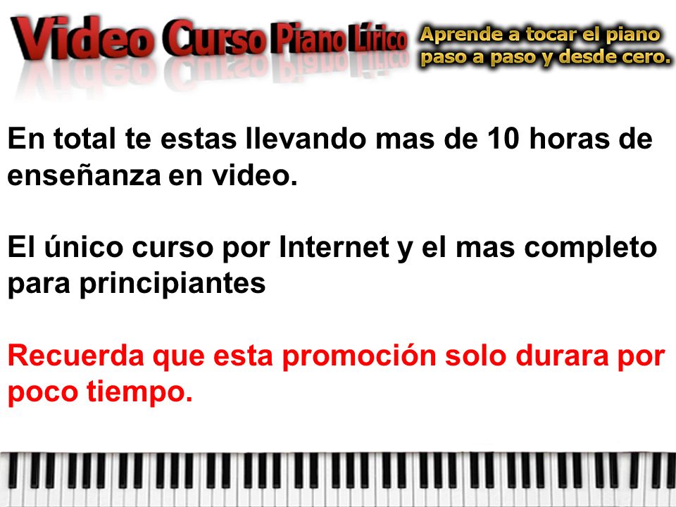 En total te estas llevando mas de 10 horas de enseñanza en video.