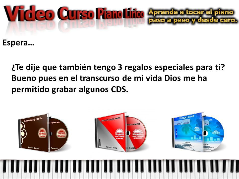 Espera… ¿Te dije que también tengo 3 regalos especiales para ti.