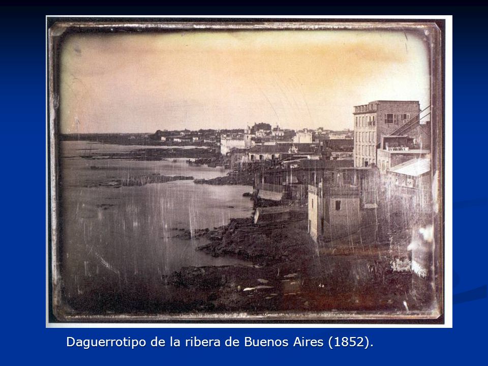 Daguerrotipo de la ribera de Buenos Aires (1852).