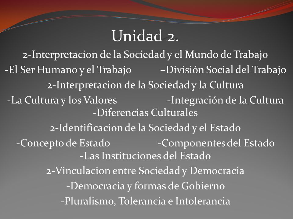Unidad 2. 2-Interpretacion de la Sociedad y el Mundo de Trabajo