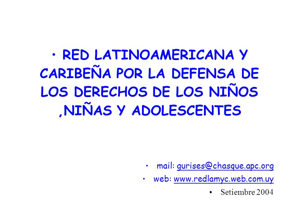 CARIBEÑA POR LA DEFENSA DE LOS DERECHOS DE LOS NIÑOS