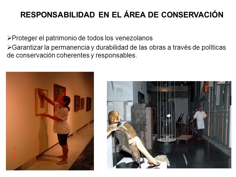 RESPONSABILIDAD EN EL ÁREA DE CONSERVACIÓN