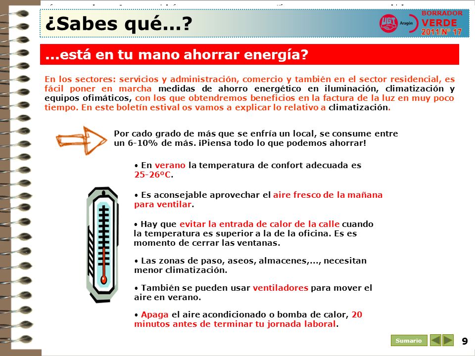¿Sabes qué está en tu mano ahorrar energía 2011/Nº 17