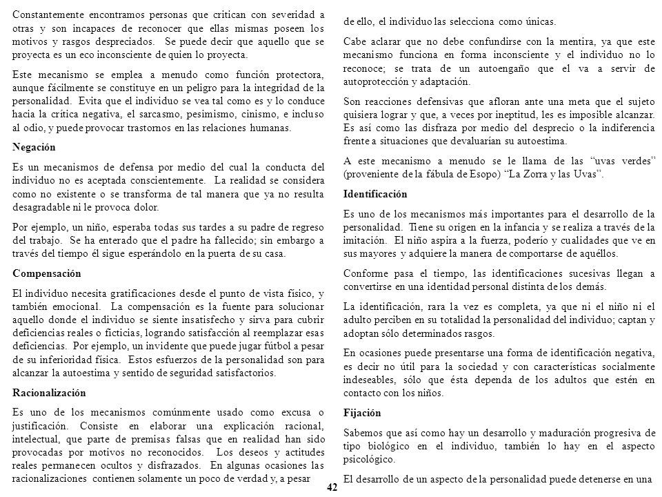 Constantemente encontramos personas que critican con severidad a otras y son incapaces de reconocer que ellas mismas poseen los motivos y rasgos despreciados. Se puede decir que aquello que se proyecta es un eco inconsciente de quien lo proyecta.