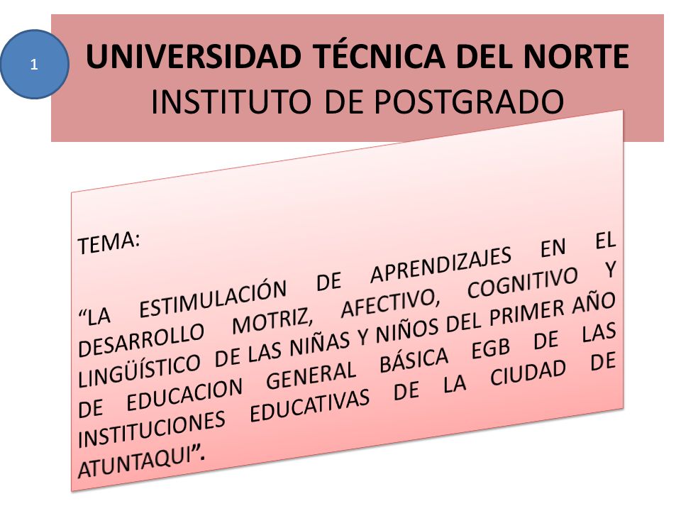 UNIVERSIDAD TÉCNICA DEL NORTE INSTITUTO DE POSTGRADO