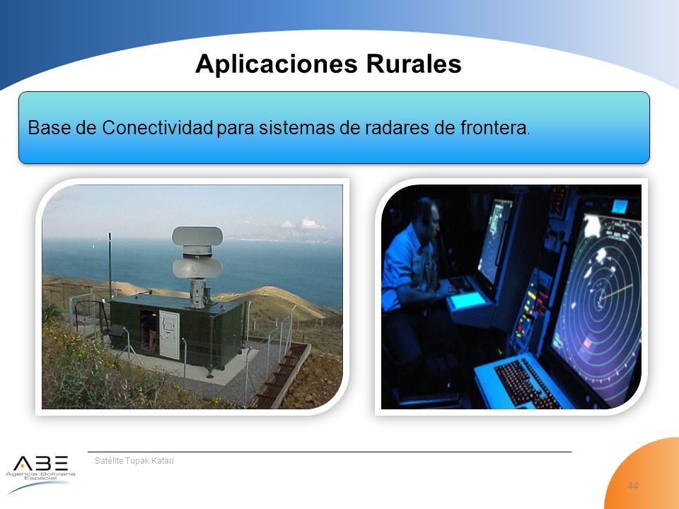 Aplicaciones Rurales Base de Conectividad para sistemas de radares de frontera.