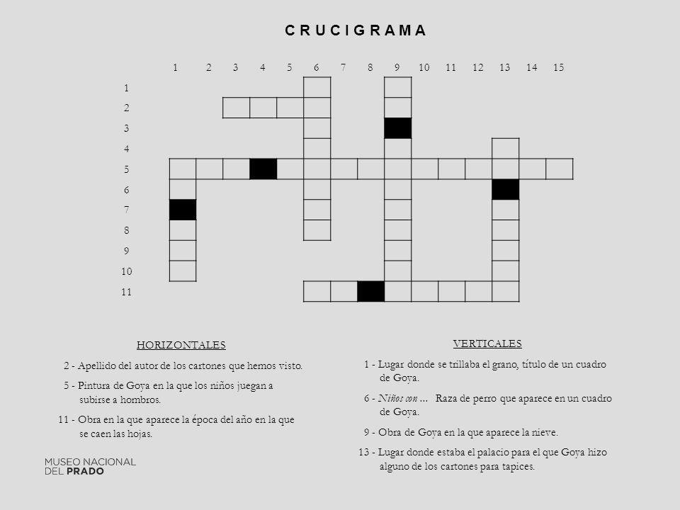 C R U C I G R A M A HORIZONTALES