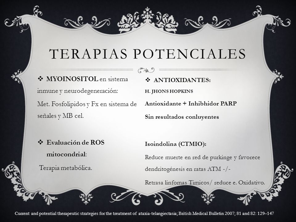 Terapias potenciales MYOINOSITOL en sistema inmune y neurodegeneración: Met. Fosfolipidos y Fx en sistema de señales y MB cel.