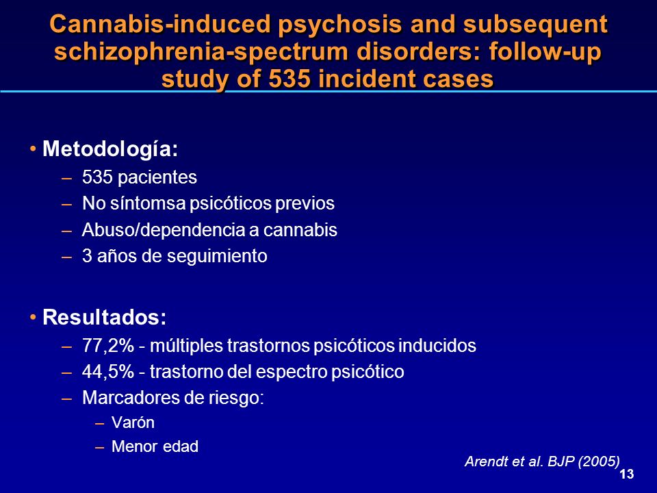 Cannabis-induced psychosis and subsequent schizophrenia-spectrum disorders: follow-up study of 535 incident cases