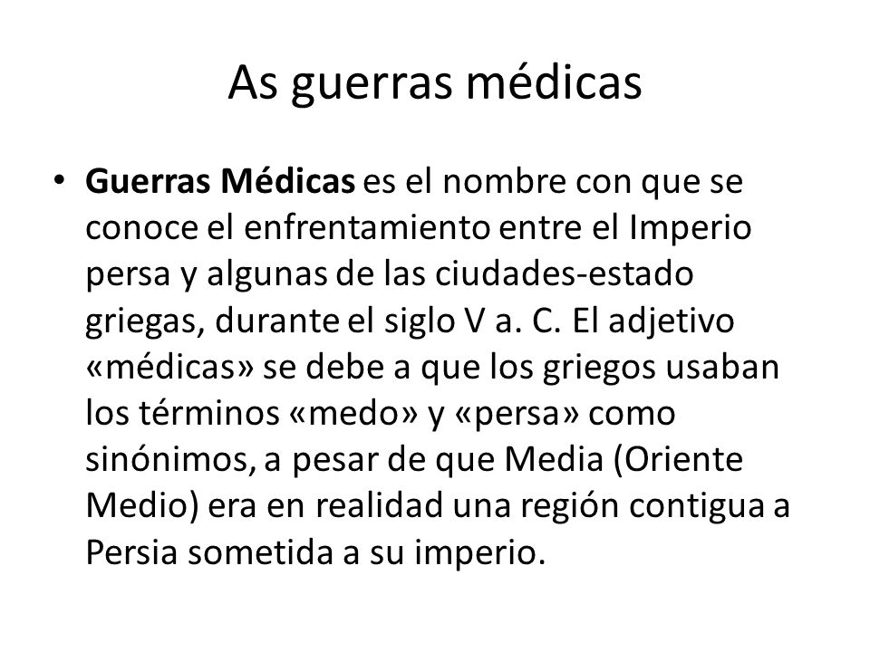 As guerras médicas
