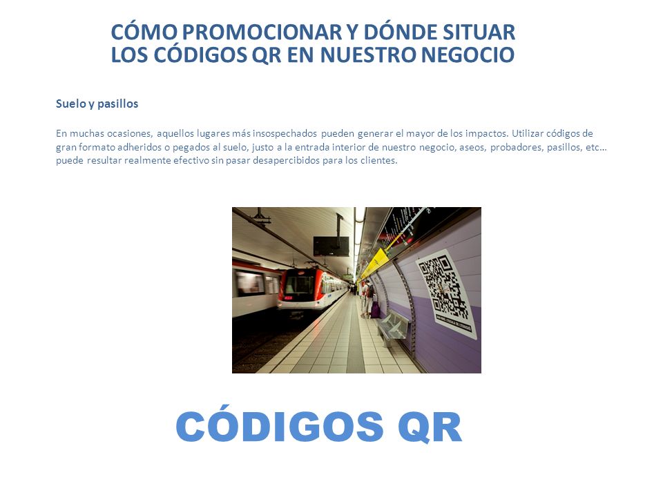 CÓMO PROMOCIONAR Y DÓNDE SITUAR LOS CÓDIGOS QR EN NUESTRO NEGOCIO