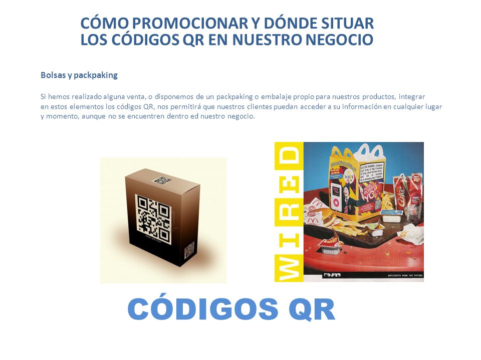 CÓMO PROMOCIONAR Y DÓNDE SITUAR LOS CÓDIGOS QR EN NUESTRO NEGOCIO
