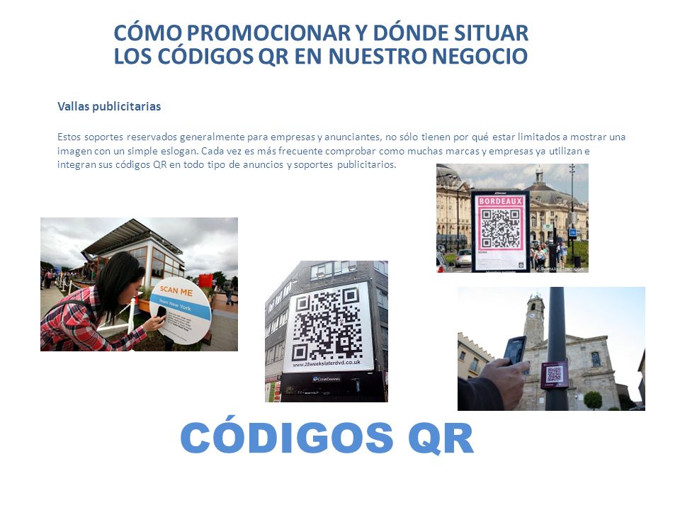 CÓMO PROMOCIONAR Y DÓNDE SITUAR LOS CÓDIGOS QR EN NUESTRO NEGOCIO