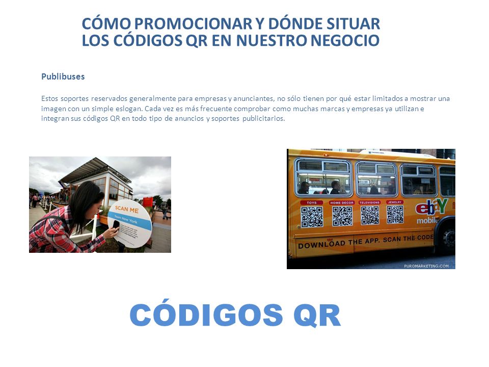 CÓMO PROMOCIONAR Y DÓNDE SITUAR LOS CÓDIGOS QR EN NUESTRO NEGOCIO