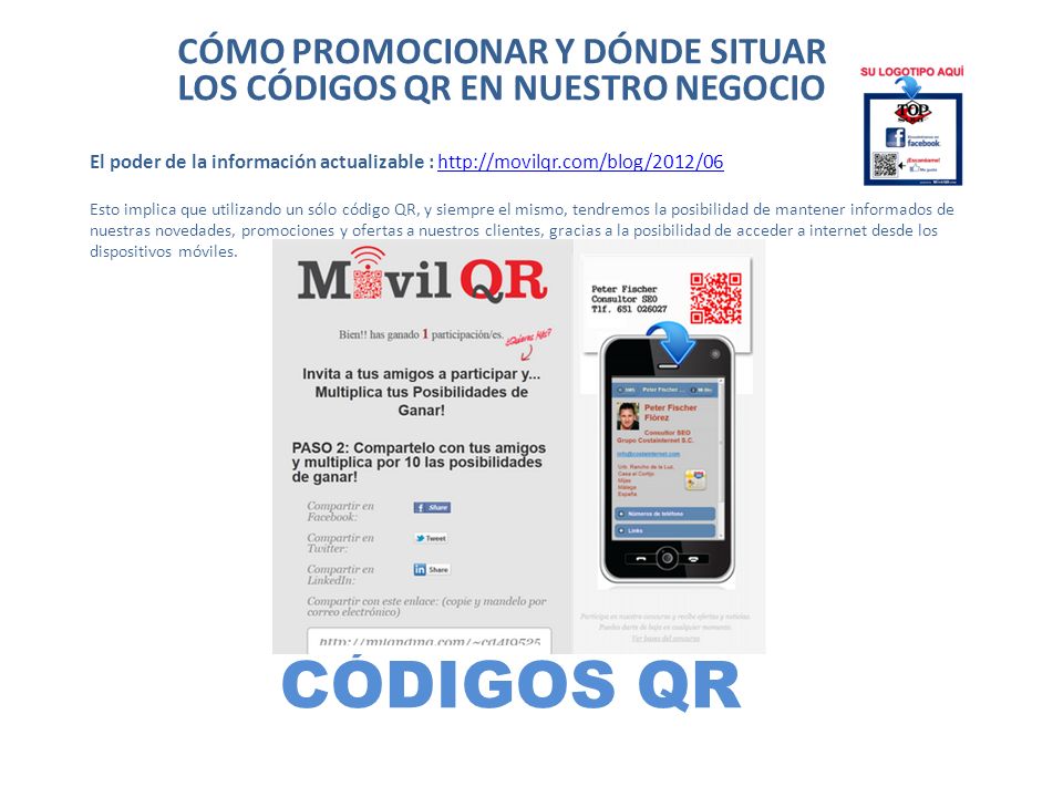 CÓMO PROMOCIONAR Y DÓNDE SITUAR LOS CÓDIGOS QR EN NUESTRO NEGOCIO
