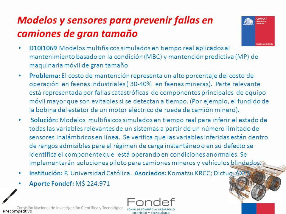 Modelos y sensores para prevenir fallas en camiones de gran tamaño