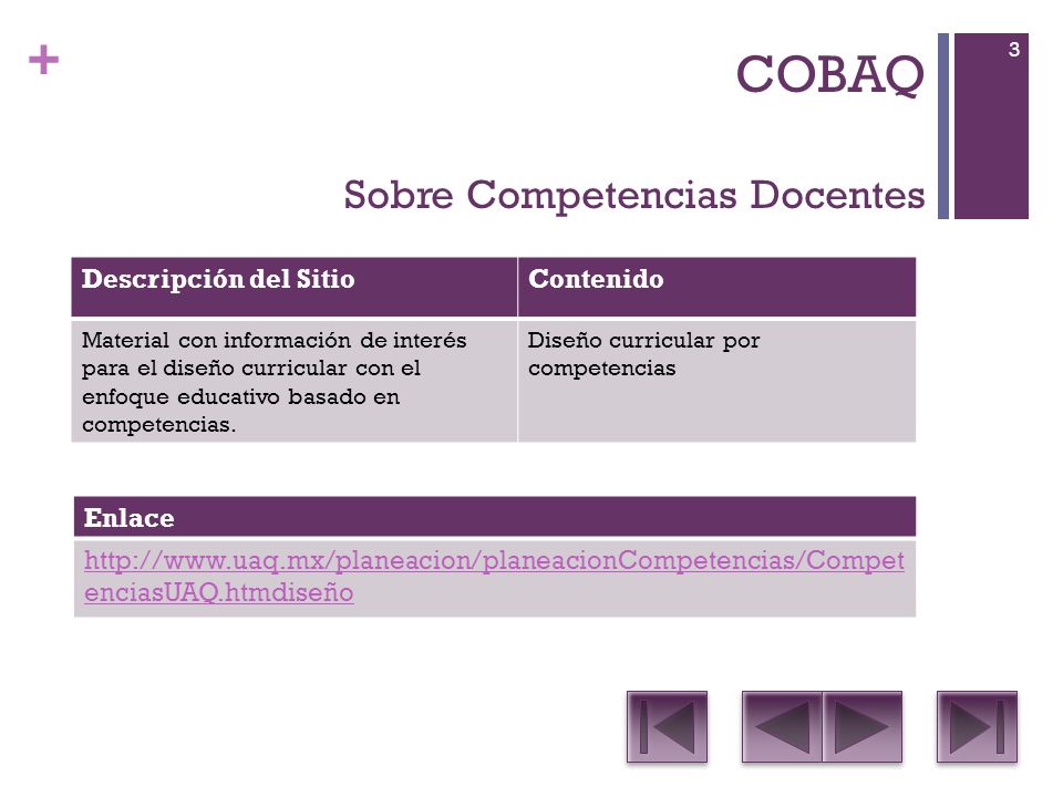 COBAQ Sobre Competencias Docentes