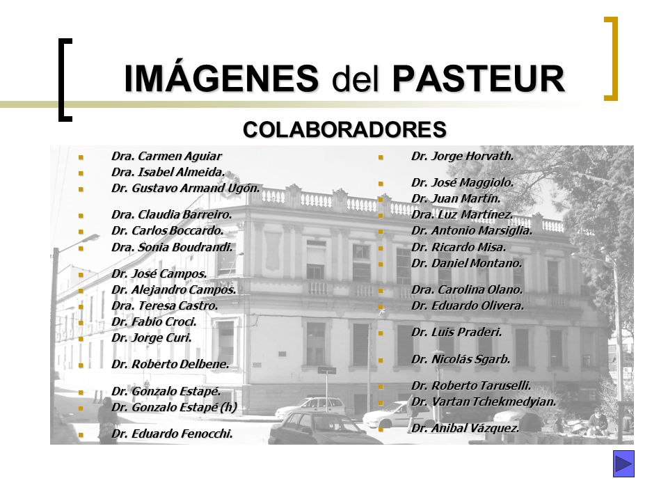 IMÁGENES del PASTEUR COLABORADORES