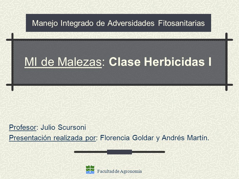 Manejo Integrado de Adversidades Fitosanitarias