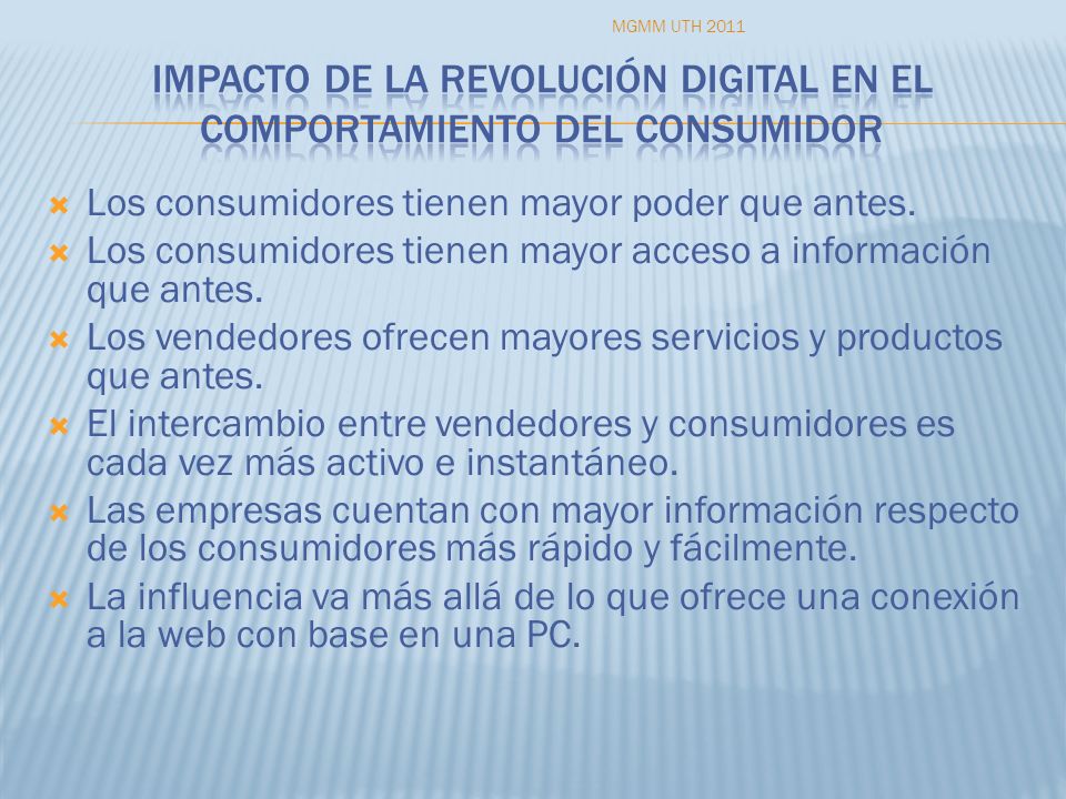 Impacto de la revolución digital en el comportamiento del consumidor