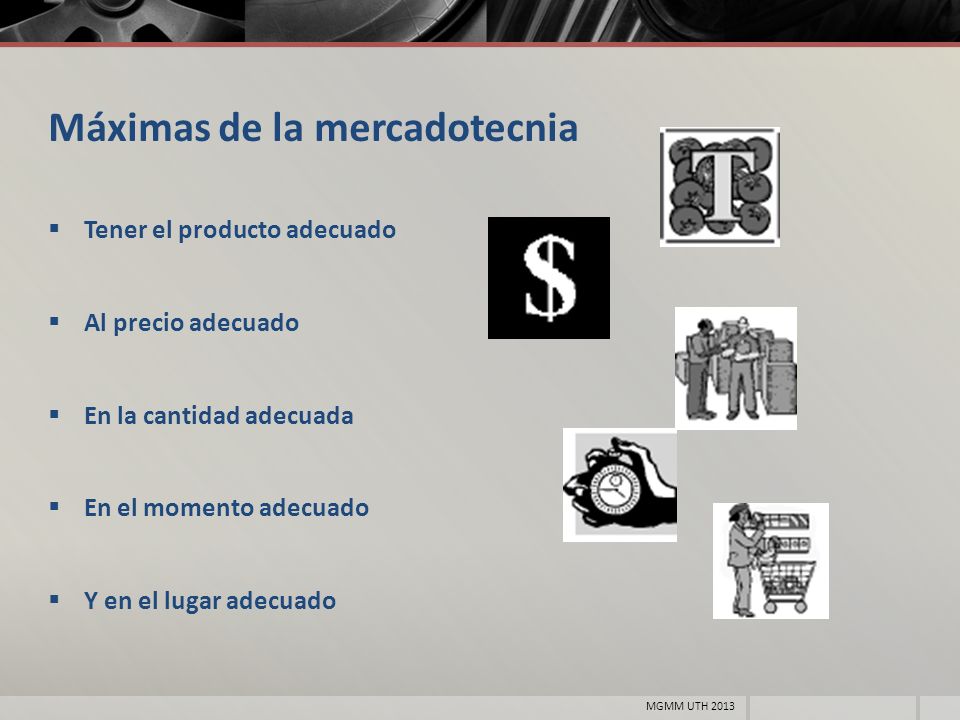 Máximas de la mercadotecnia