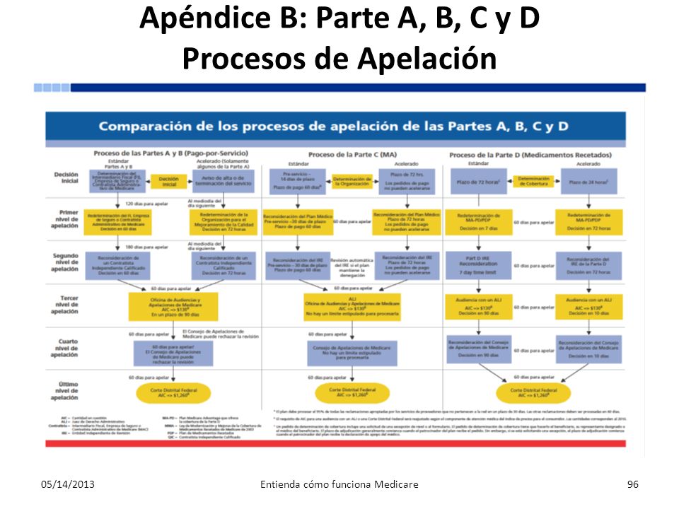 Apéndice B: Parte A, B, C y D Procesos de Apelación