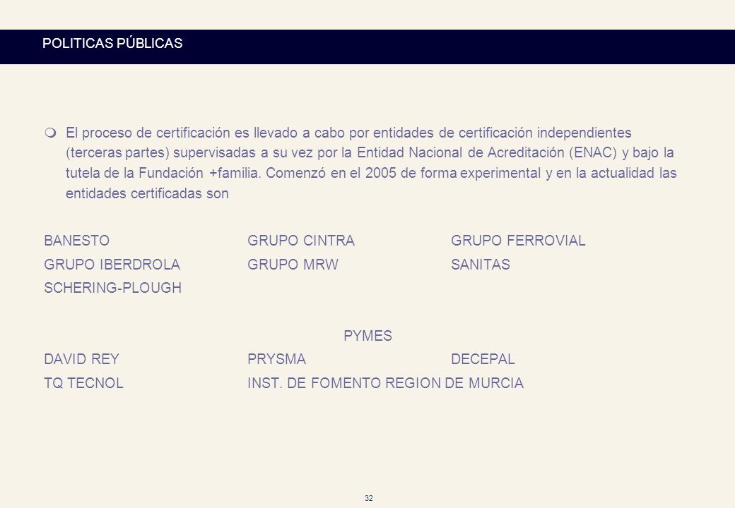 BANESTO GRUPO CINTRA GRUPO FERROVIAL GRUPO IBERDROLA GRUPO MRW SANITAS