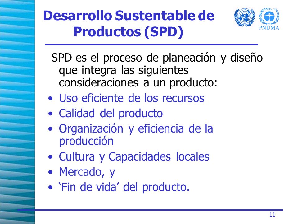 Desarrollo Sustentable de Productos (SPD)