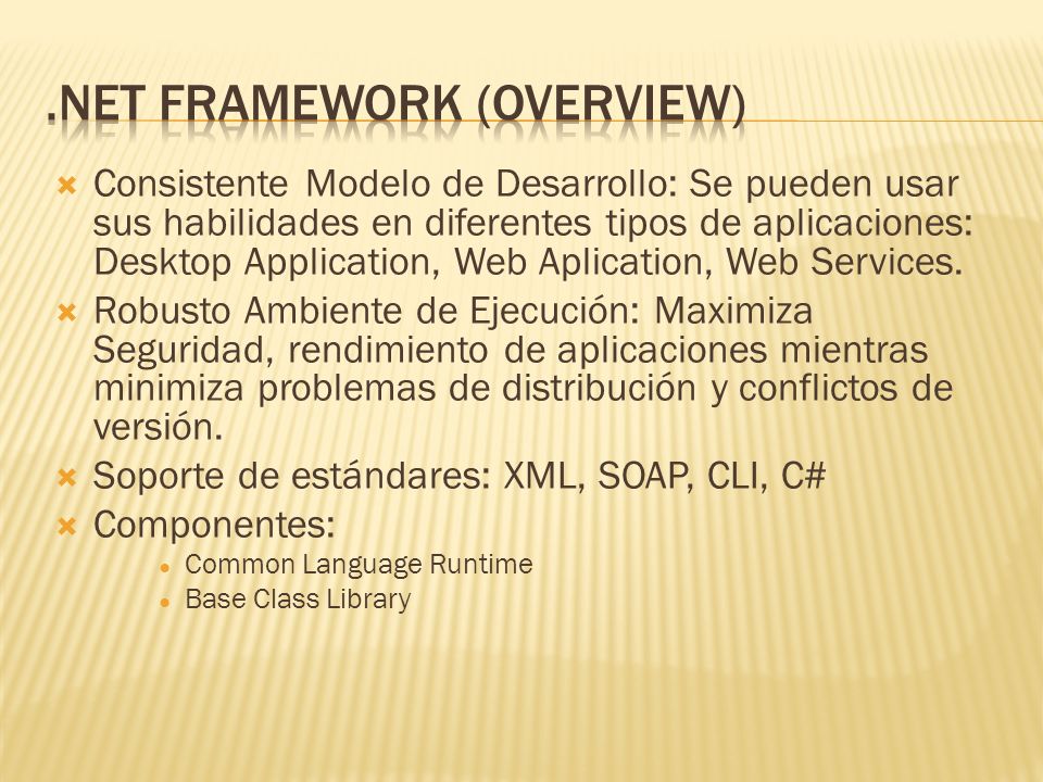 .NET Framework (Overview)