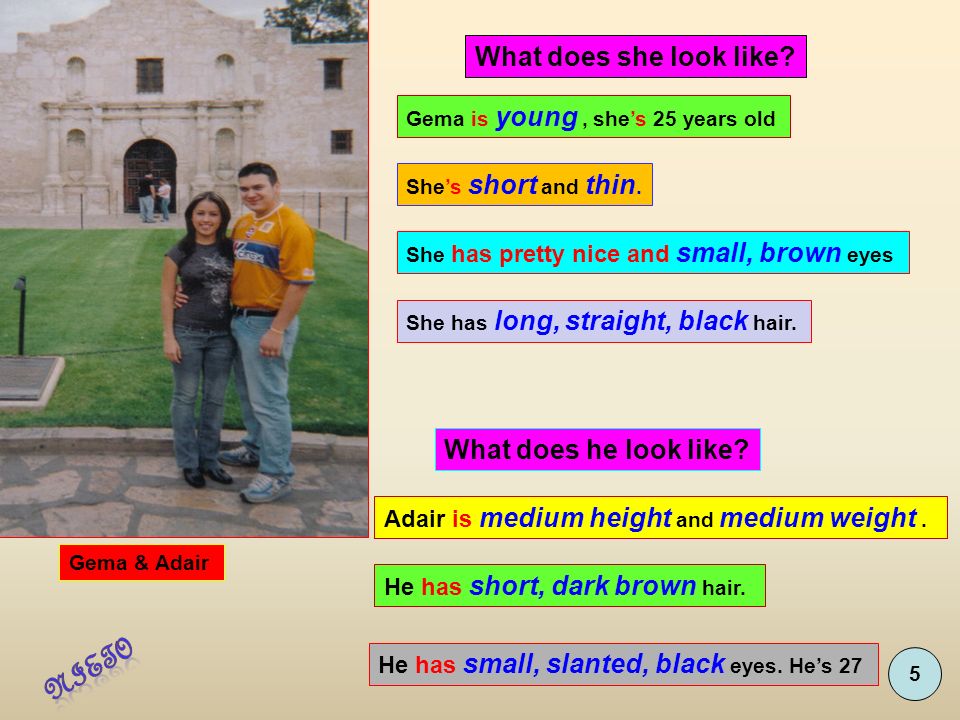 Nieto What does she look like What does he look like