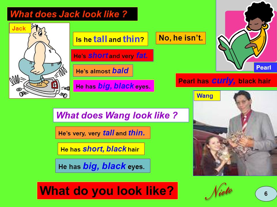 Nieto What do you look like What does Jack look like