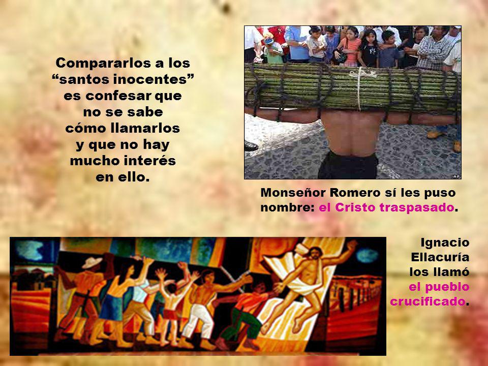Compararlos a los santos inocentes es confesar que no se sabe cómo llamarlos y que no hay mucho interés en ello.