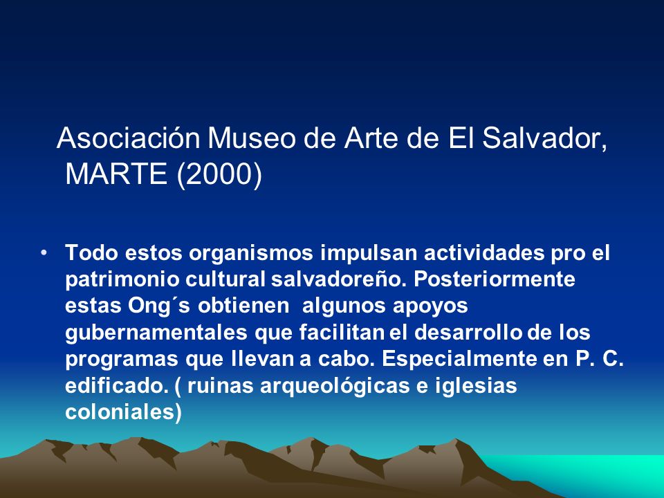 Asociación Museo de Arte de El Salvador, MARTE (2000)