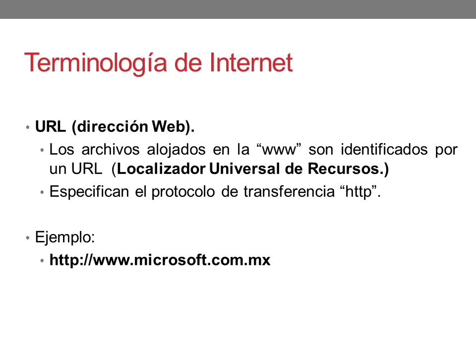 Terminología de Internet