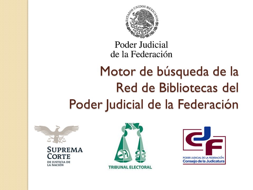 29/03/2017 Motor de búsqueda de la Red de Bibliotecas del Poder Judicial de la Federación