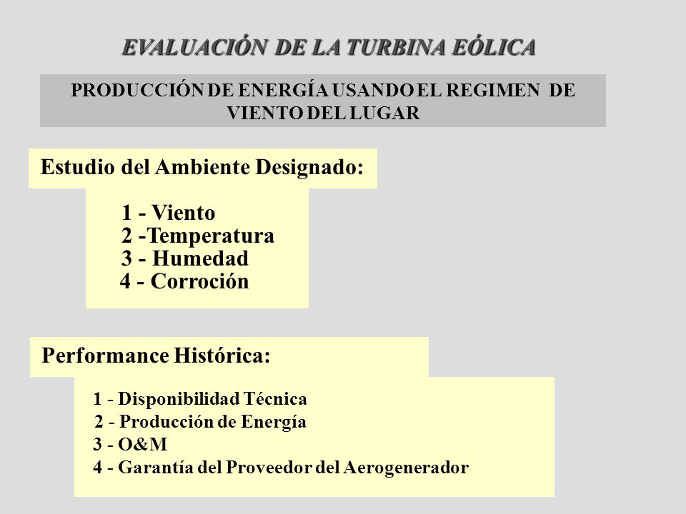 PRODUCCIÓN DE ENERGÍA USANDO EL REGIMEN DE VIENTO DEL LUGAR