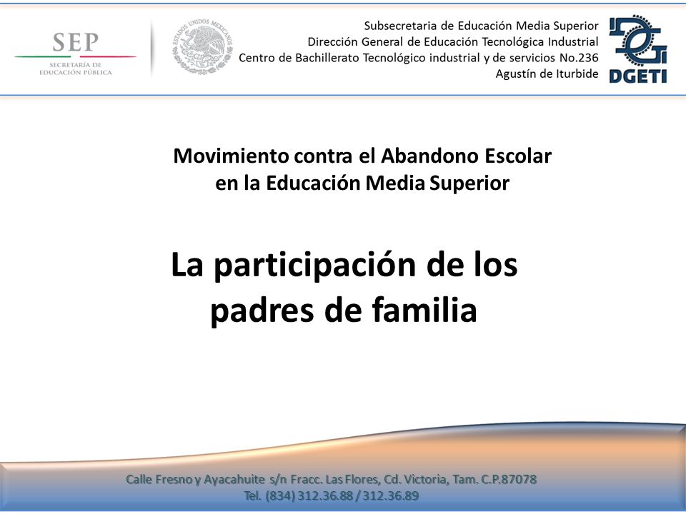 Movimiento contra el Abandono Escolar en la Educación Media Superior