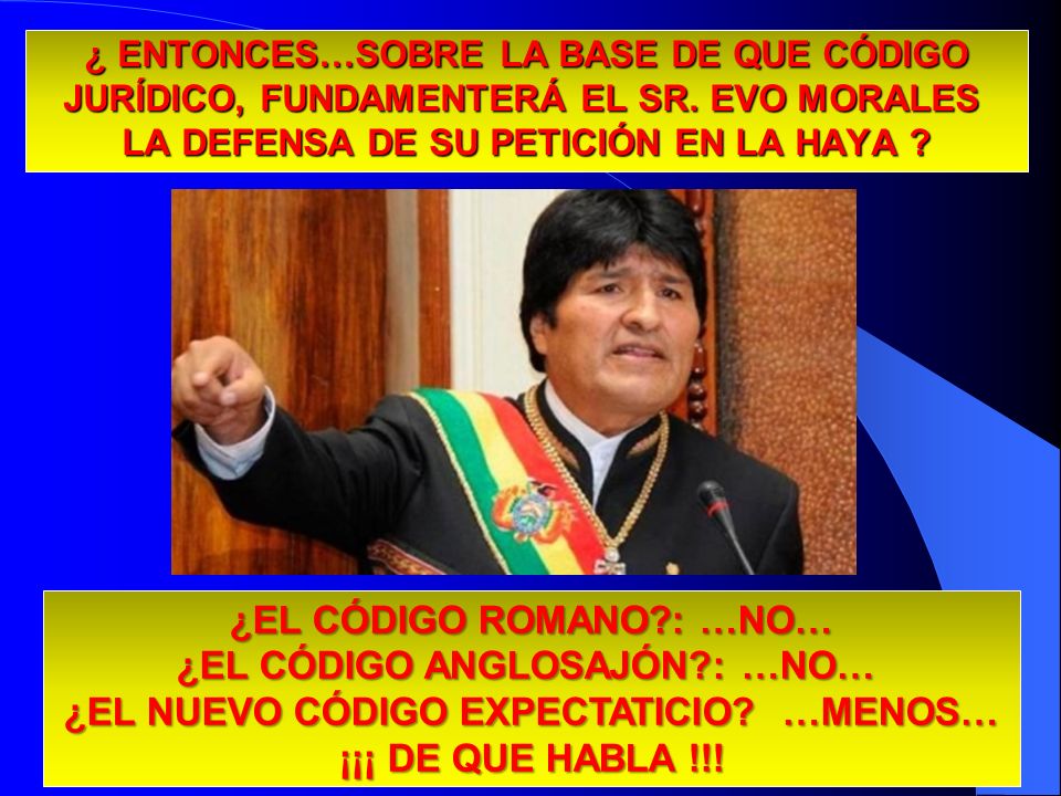 ¿EL CÓDIGO ROMANO : …NO… ¿EL CÓDIGO ANGLOSAJÓN : …NO…