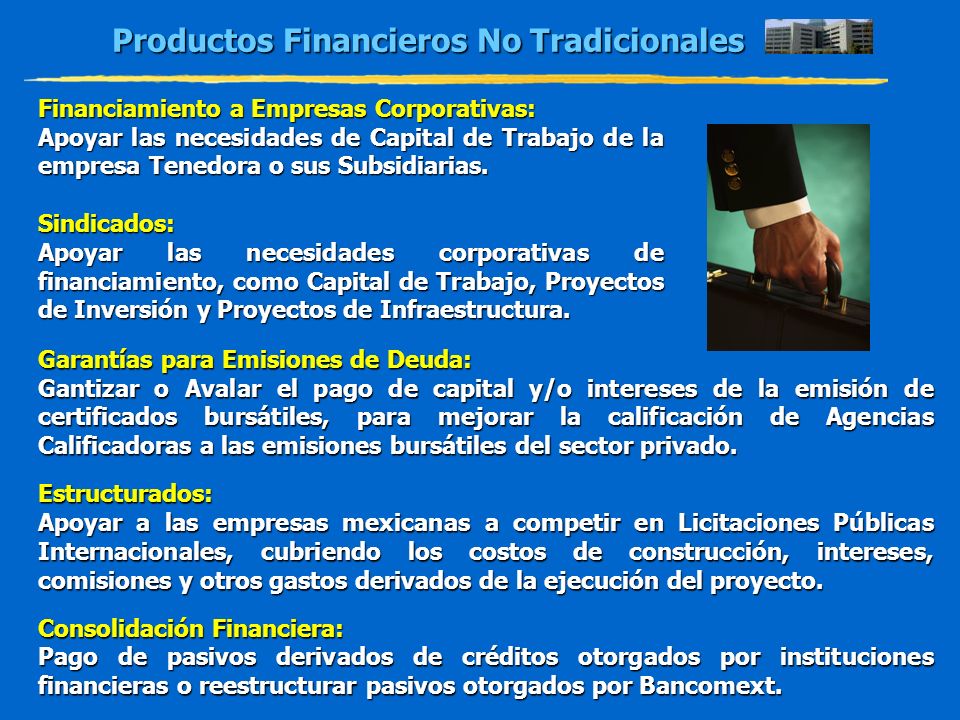 Productos Financieros No Tradicionales