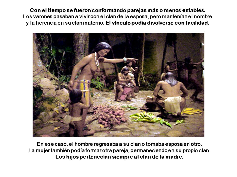 Con el tiempo se fueron conformando parejas más o menos estables