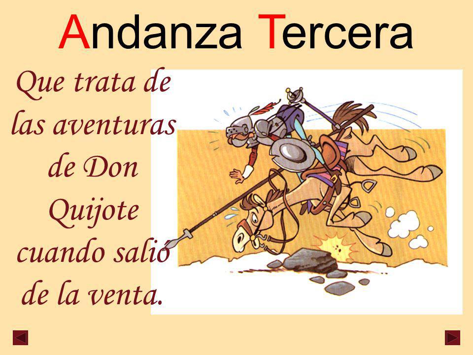 Que trata de las aventuras de Don Quijote cuando salió de la venta.