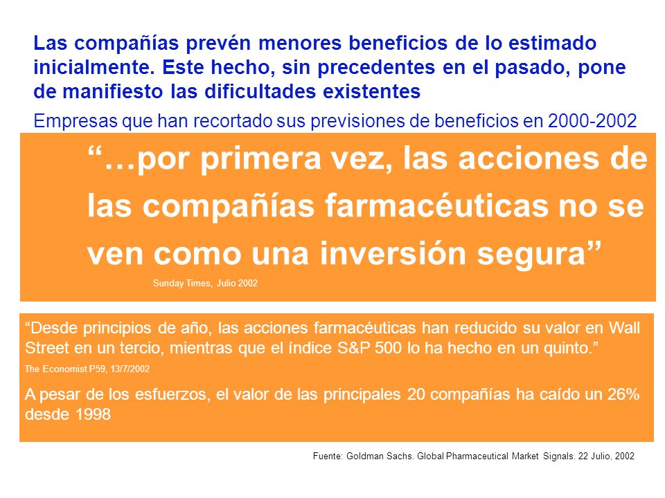 Las compañías prevén menores beneficios de lo estimado inicialmente