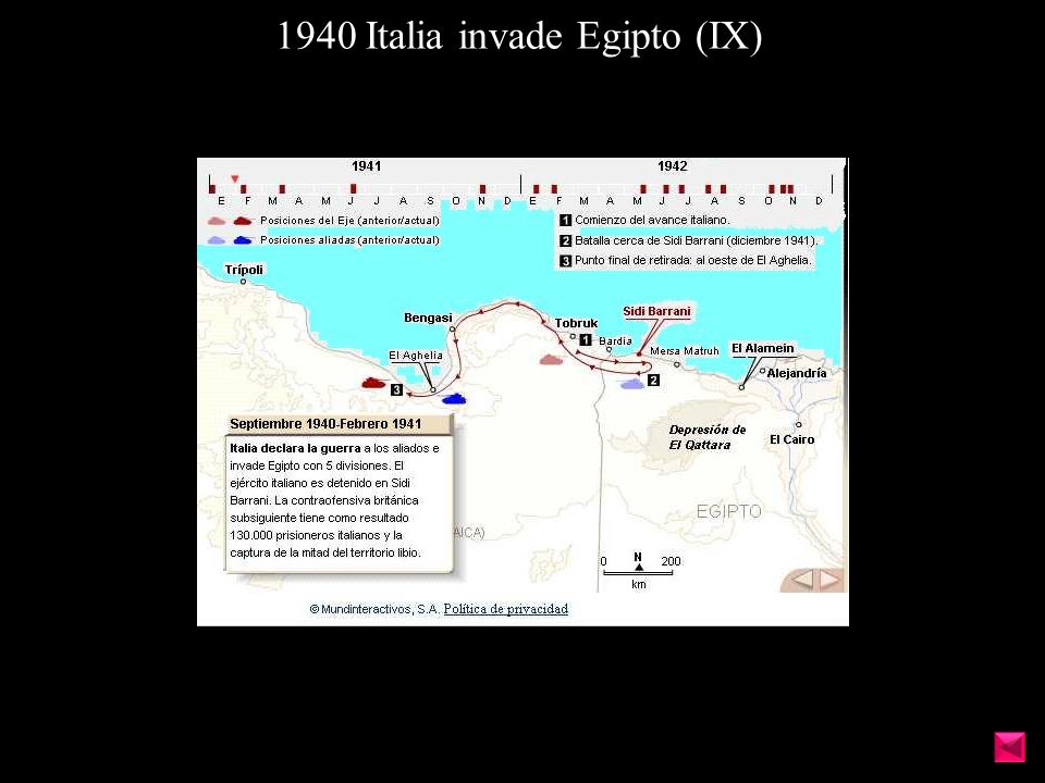 1940 Italia invade Egipto (IX)