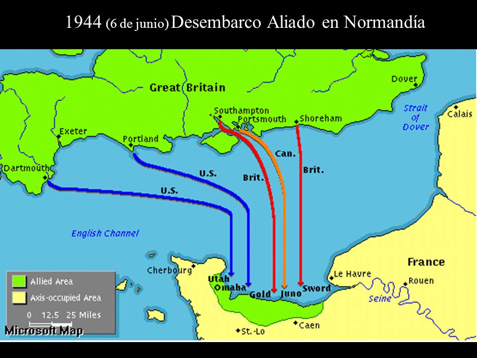 1944 (6 de junio) Desembarco Aliado en Normandía