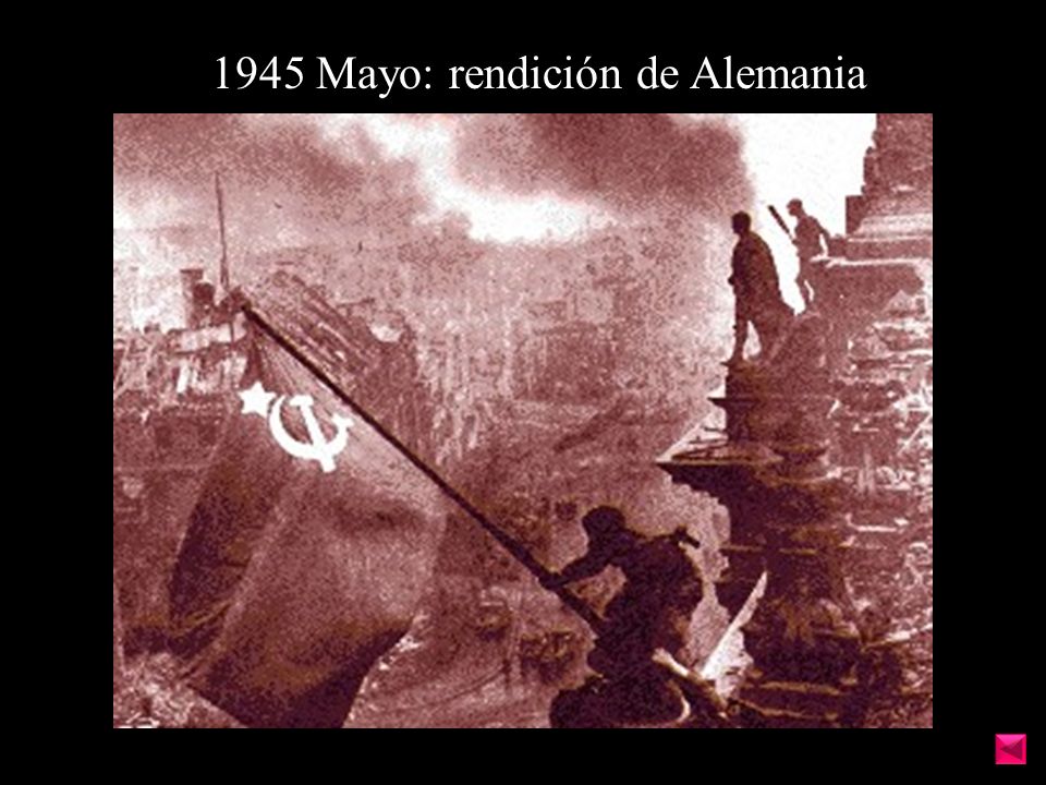 1945 Mayo: rendición de Alemania