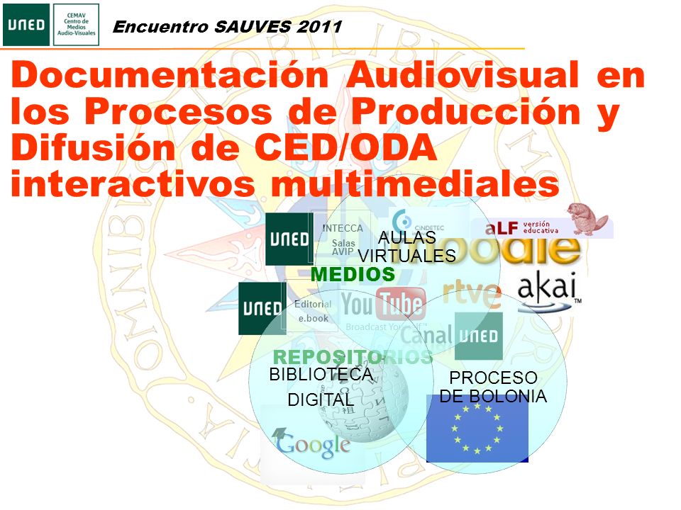 Encuentro SAUVES 2011 Documentación Audiovisual en los Procesos de Producción y Difusión de CED/ODA interactivos multimediales.