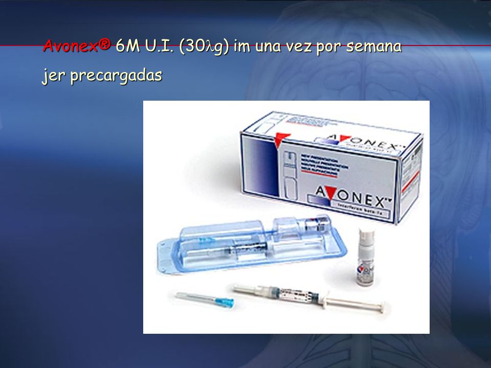 Avonex® 6M U.I. (30g) im una vez por semana