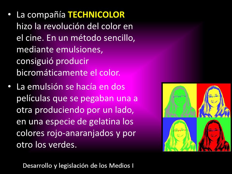 La compañía Technicolor hizo la revolución del color en el cine