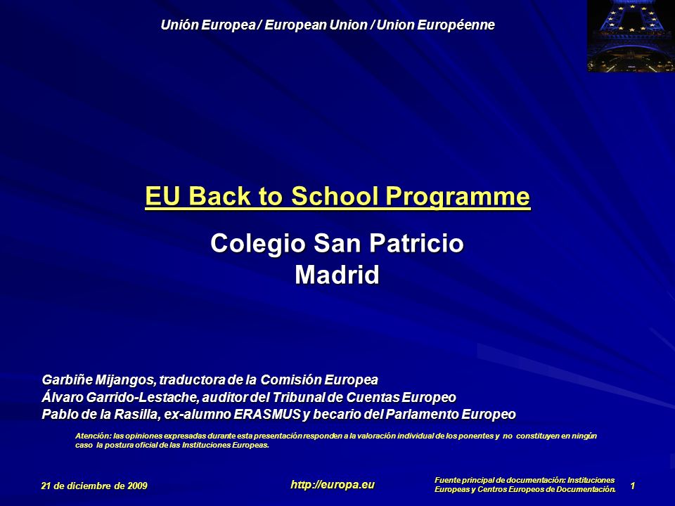 EU Back to School Programme