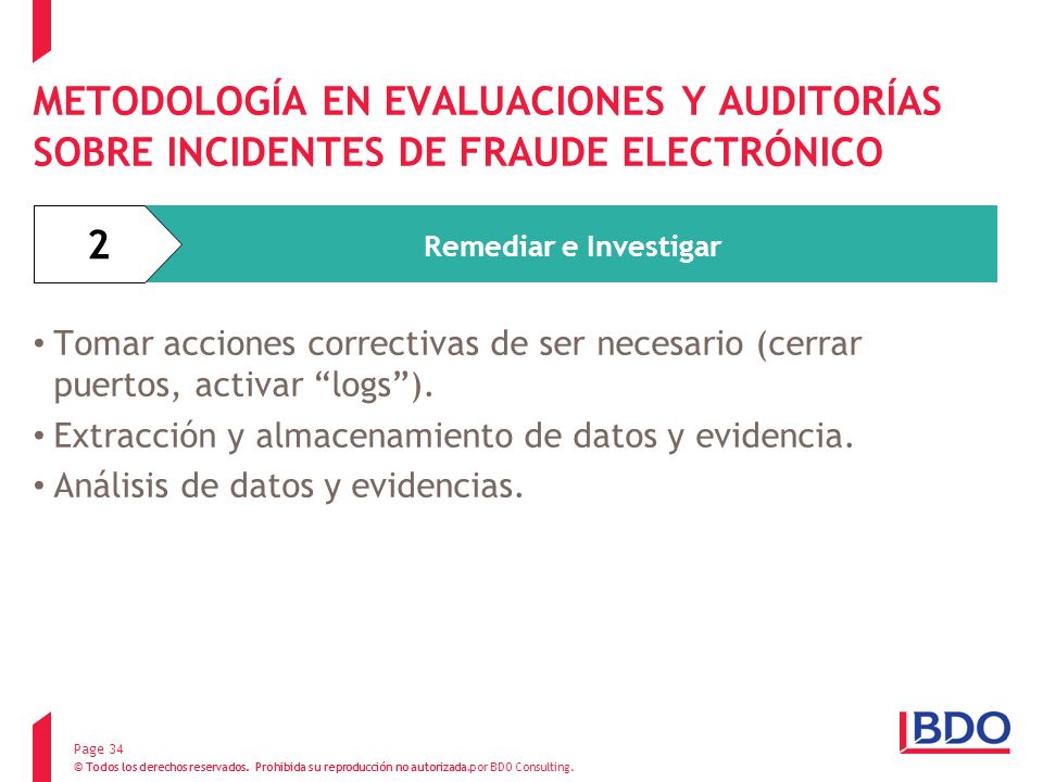 METODOLOGÍA EN EVALUACIONES Y AUDITORÍAS SOBRE INCIDENTES DE FRAUDE ELECTRÓNICO